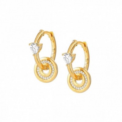 Sentimental hoop earrings, Heart