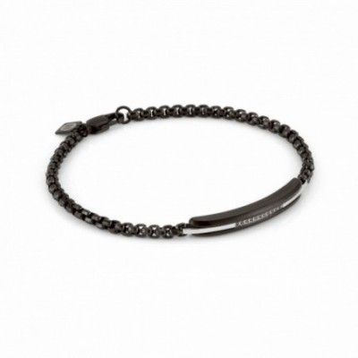 Gentleman Black Plated Bracelet