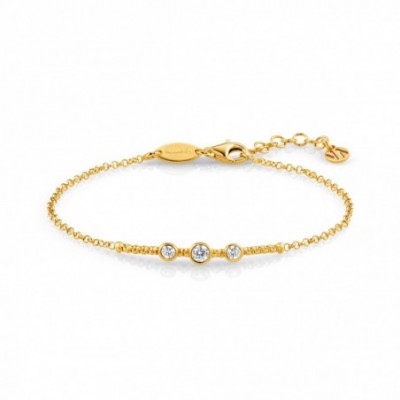 Silver Bella Bracelet with 3 Cubic Zirconia