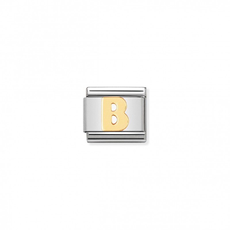 Composable Classic Link Letter B in 18K Gold