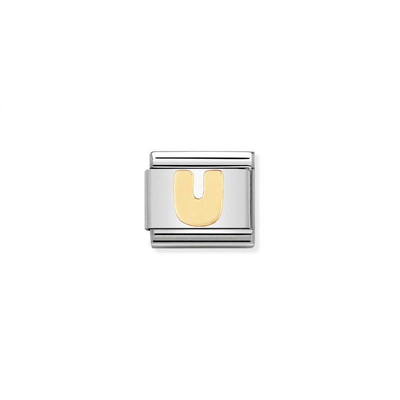 Composable Classic Link Letter U in 18K Gold