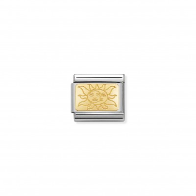 Composable Classic Link Gold Plate with Sun