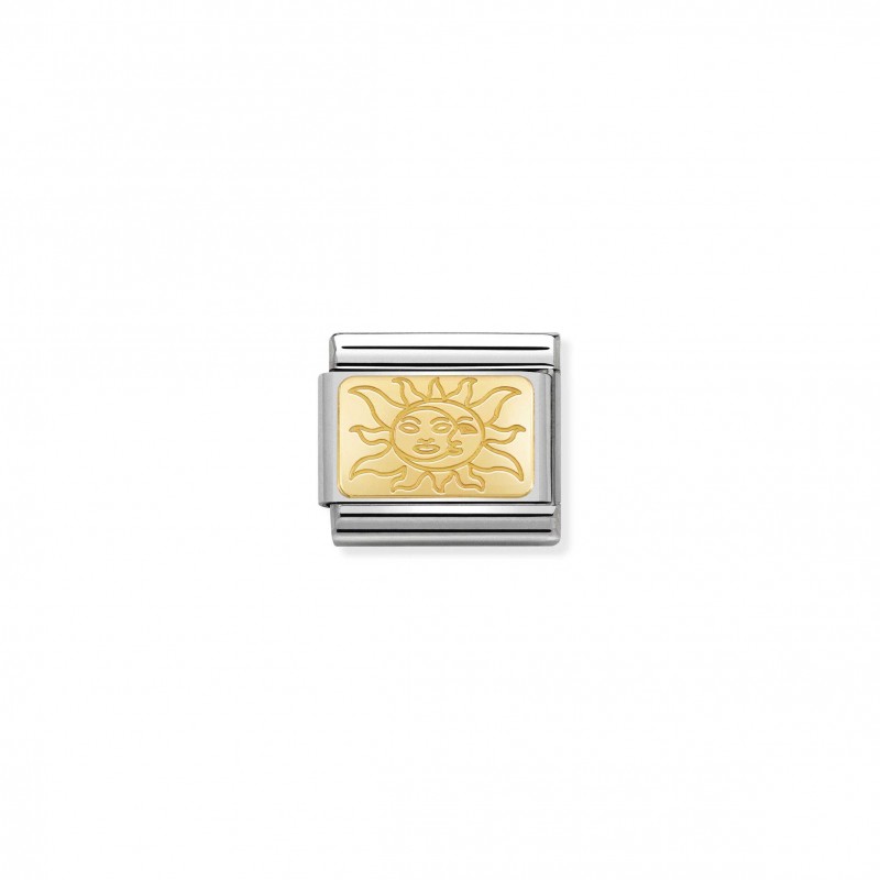 Composable Classic Link Gold Plate with Sun