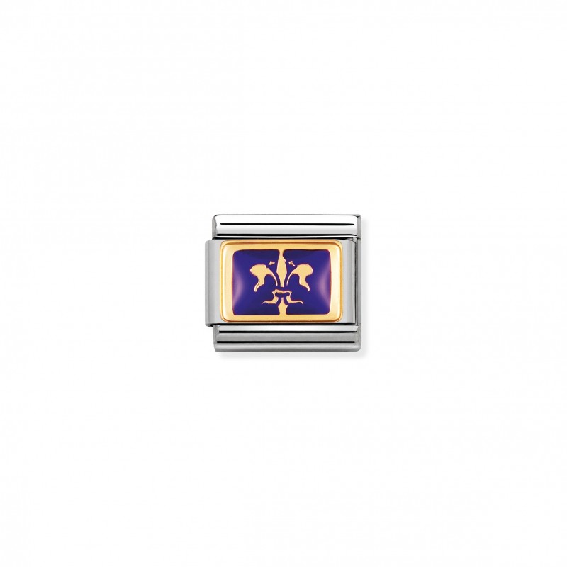 Composable Classic Link purple Lily in 18K Gold