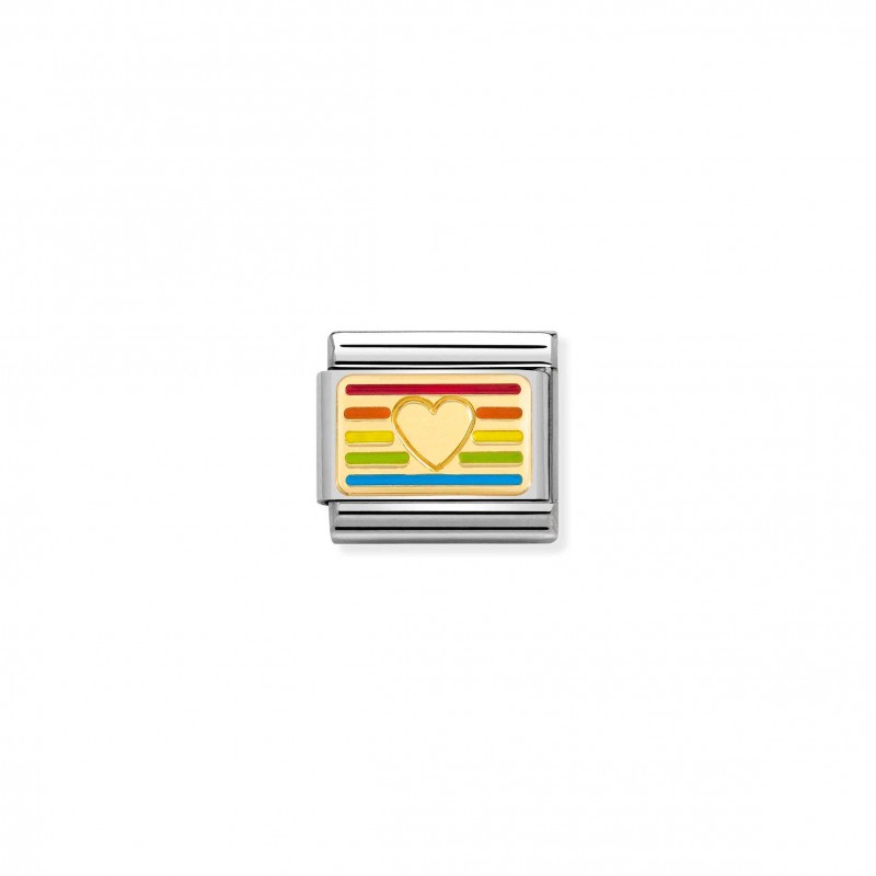 Composable Classic Link Rainbow Flag Heart