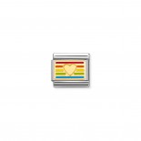 Composable Classic Link Rainbow Flag Heart