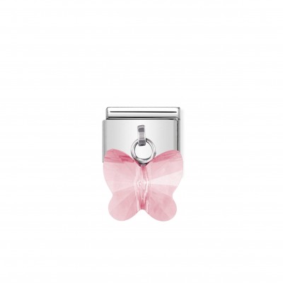 Composable Classic Link with light pink Butterfly