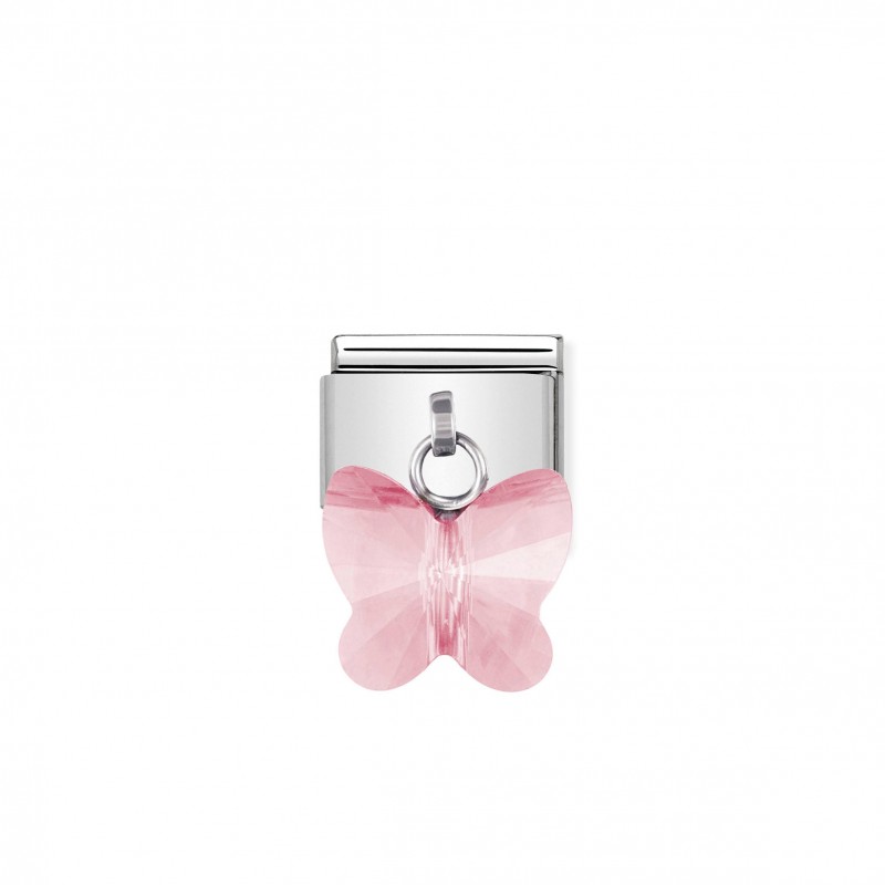 Composable Classic Link with light pink Butterfly