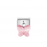 Composable Classic Link with light pink Butterfly