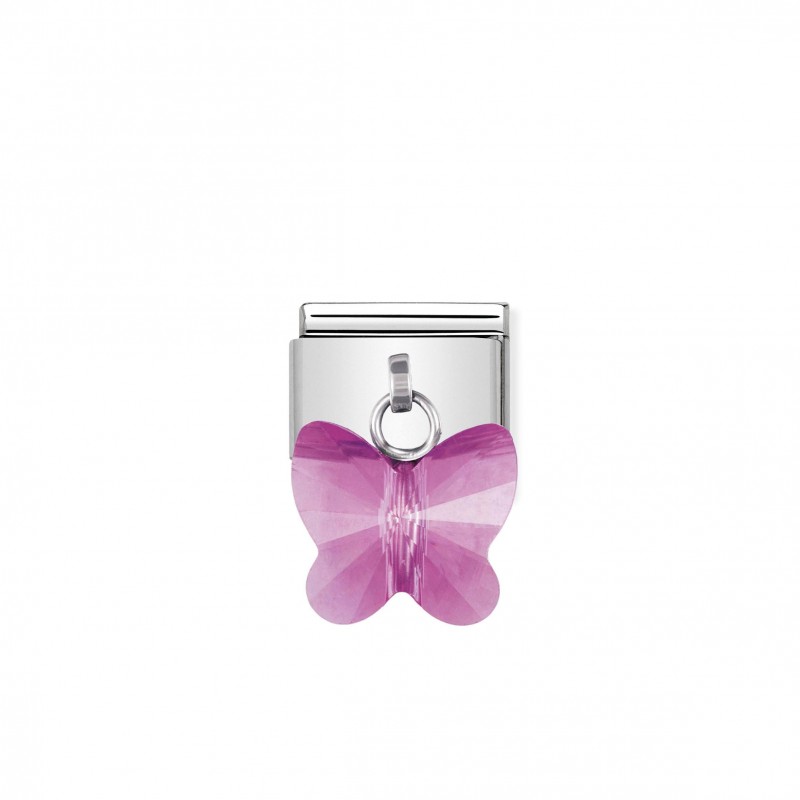 Composable Classic Link with fuchsia Butterfly