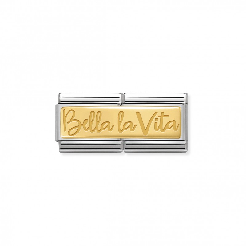 Double Link Composable Classic Bella La Vita in Gold