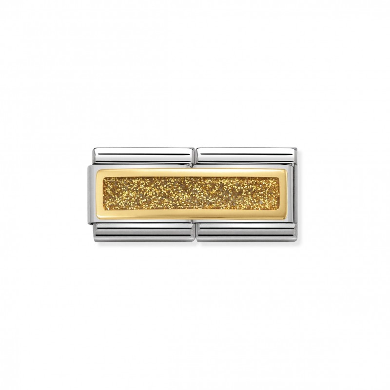 Composable Classic Double Link Gold Glitter