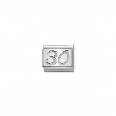 Composable Classic Number 30 Link in Silver