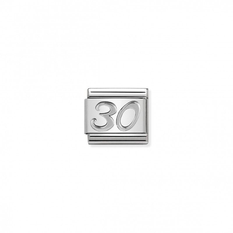 Composable Classic Number 30 Link in Silver