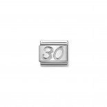 Composable Classic Number 30 Link in Silver