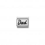 Composable Classic Link Silver Dad in Italics