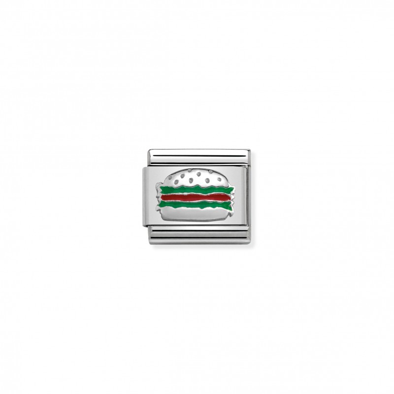 Composable Classic Link Hamburger in Silver