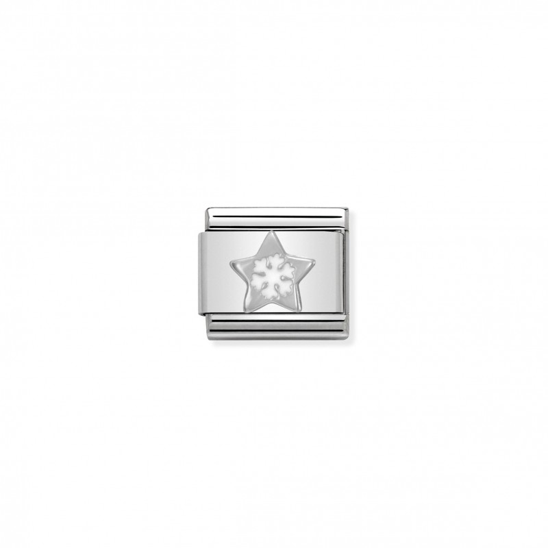 Composable Classic Link Star with Snowflake in Silver