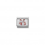 Composable Classic Link red Present in Silver