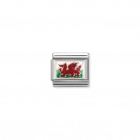 Composable Classic Link Wales Flag in Silver