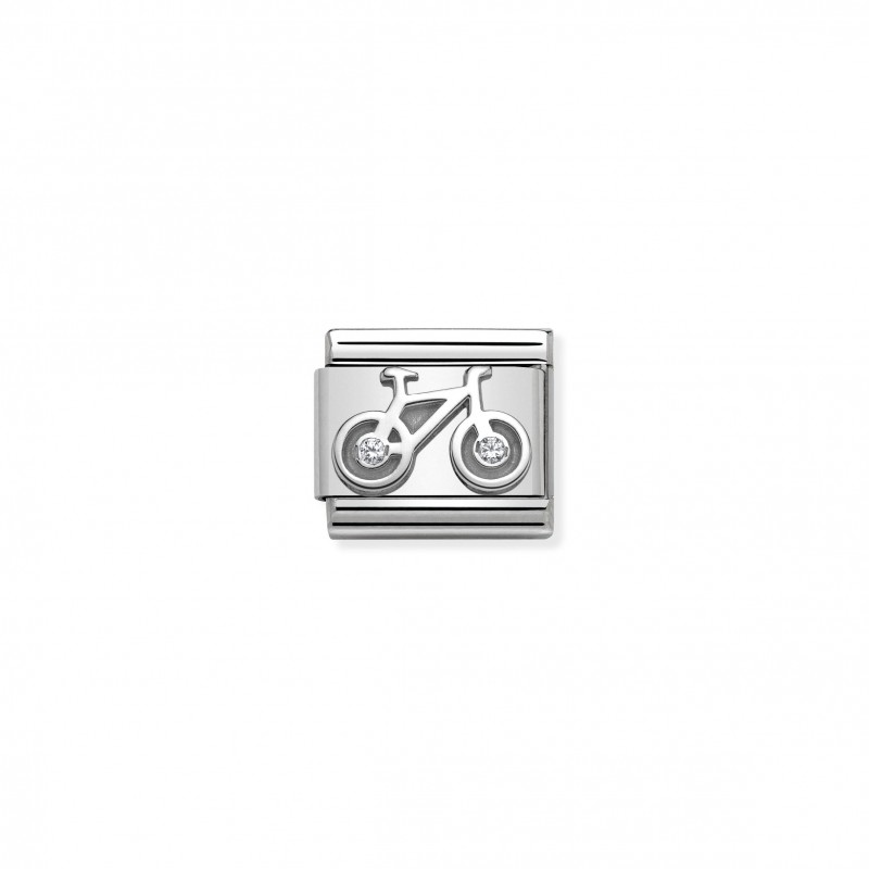 Composable Classic Link Bicycle in Silver and Stone