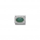 Composable Classic Link in Silver and green Agate