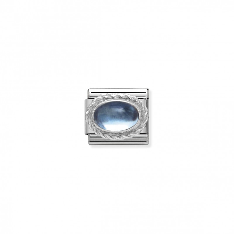 Composable Classic Link in Silver with Topaz