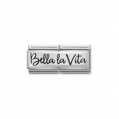 Double Link Composable Classic Bella la Vita in Silver