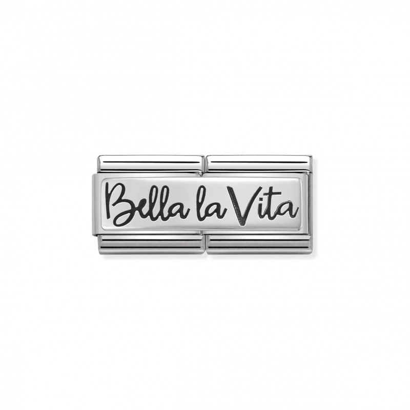 Double Link Composable Classic Bella la Vita in Silver