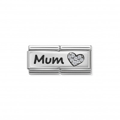 Composable Classic Double Link Mum and Heart