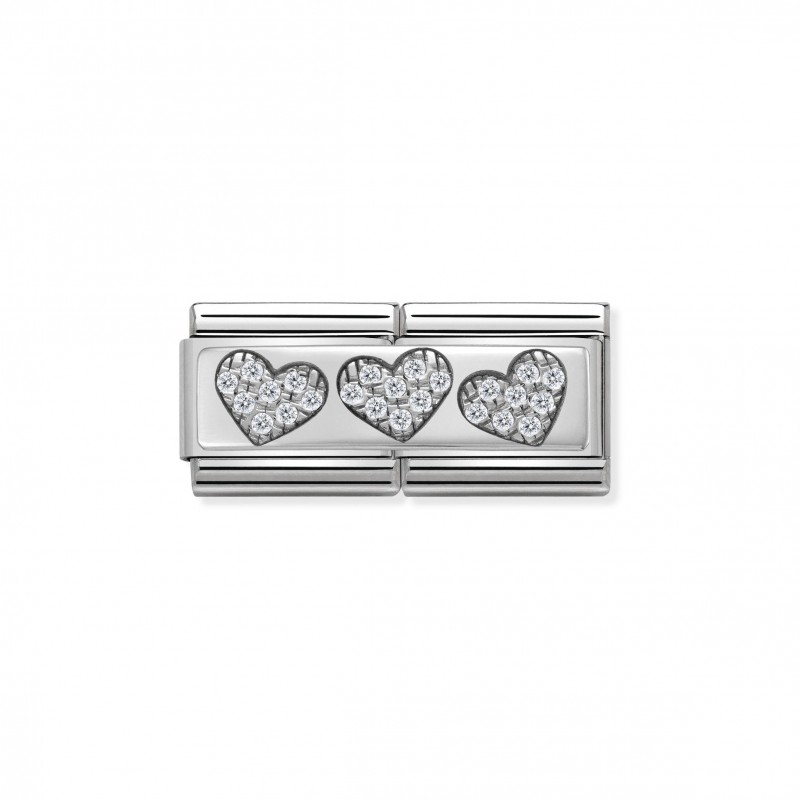 Composable Classic Double Link 3 Hearts