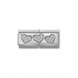 Composable Classic Double Link 3 Hearts