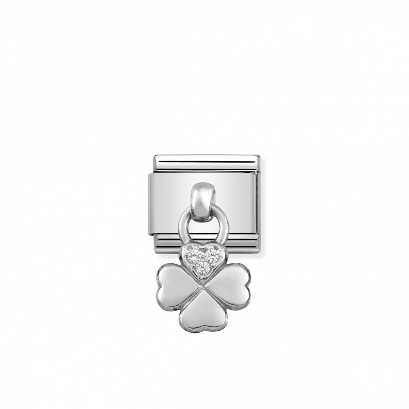 Composable Classic Link Silver pendant Clover