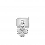 Composable Classic Link Silver pendant Clover