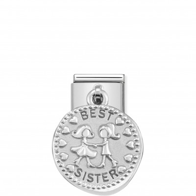 Classic Composable Best Sister Pendant Link