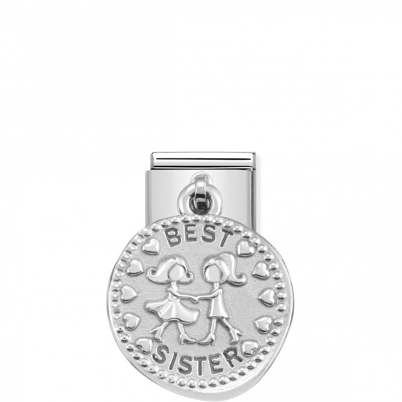 Classic Composable Best Sister Pendant Link