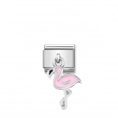 Composable Classic Link Pink Flamingo Pendant