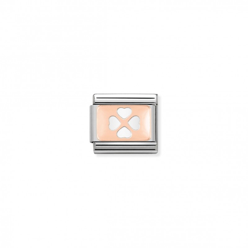 Composable Classic Link Rose Gold Four-Leaf Clover