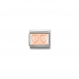 Composable Classic Link Rose Gold Two Hearts