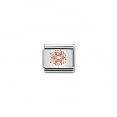 Composable Classic Link Rose gold Snowflake CZ