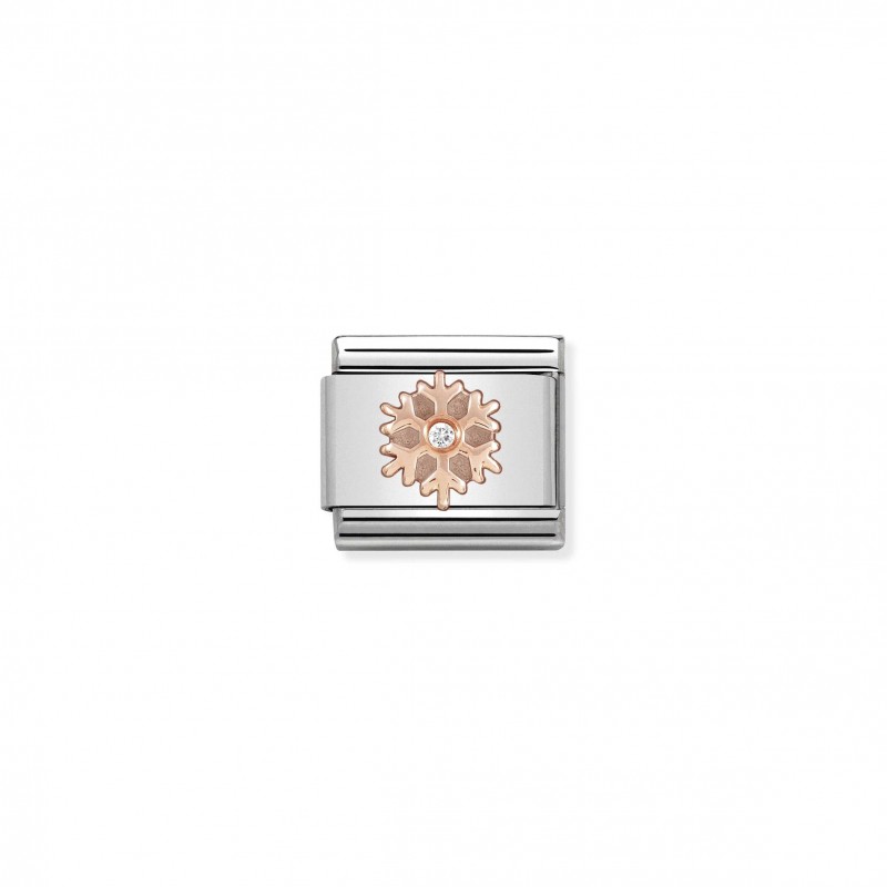 Composable Classic Link Rose gold Snowflake CZ