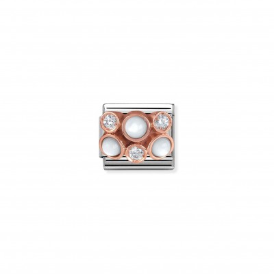 Composable Classic Link Mother of Pearl Cluster