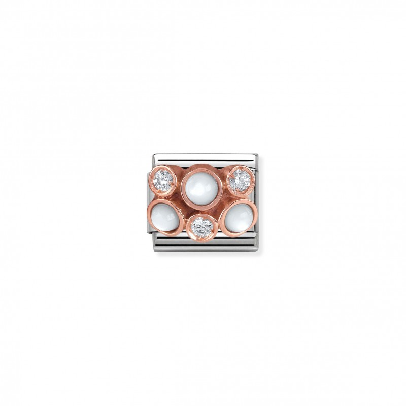 Composable Classic Link Mother of Pearl Cluster