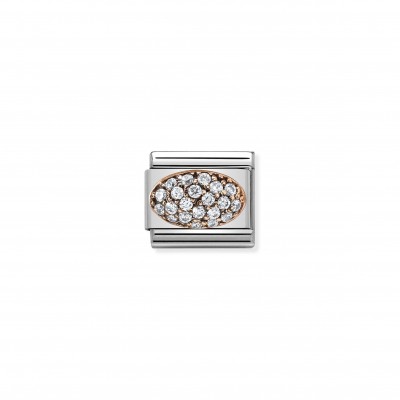 Composable Classic Link Dome with White Cubic Zirconia