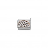 Composable Classic Link Dome with White Cubic Zirconia