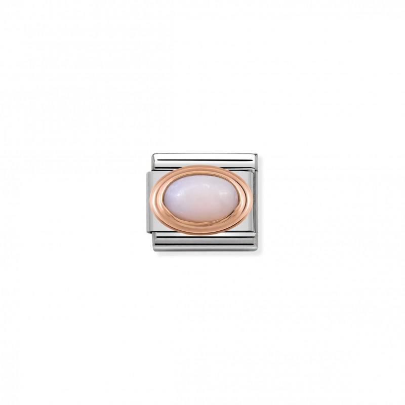 Composable Classic Link Rose Gold pink Opaline