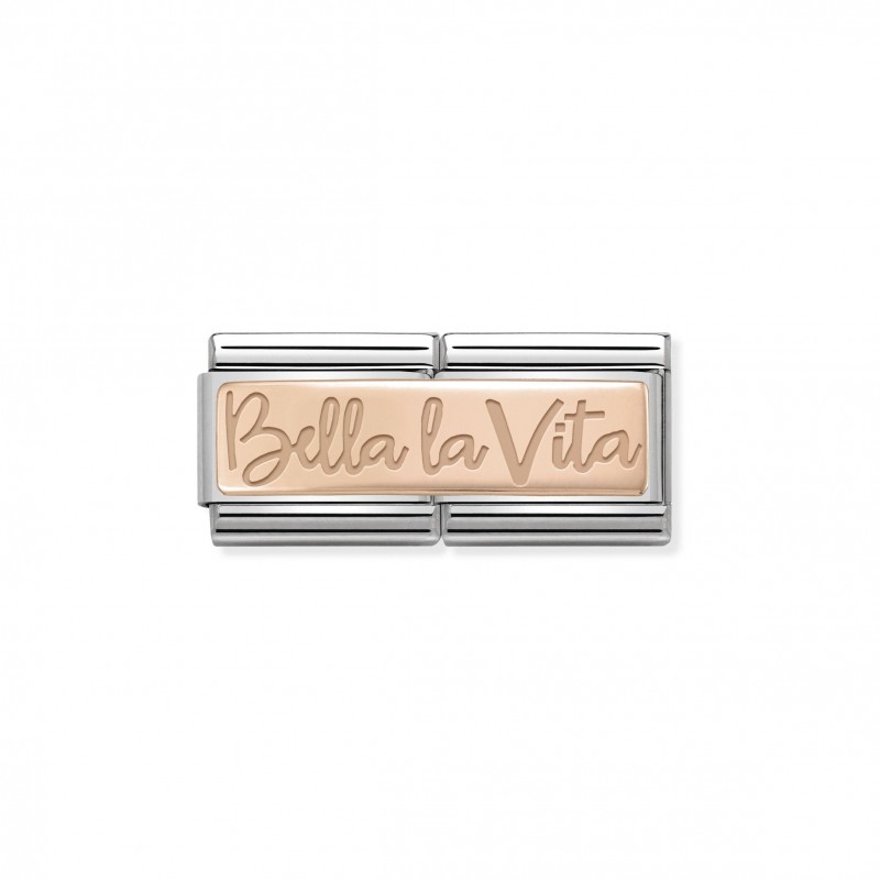 Double Link Composable Classic Bella La vita in Rose Gold