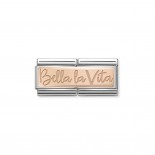 Double Link Composable Classic Bella La vita in Rose Gold